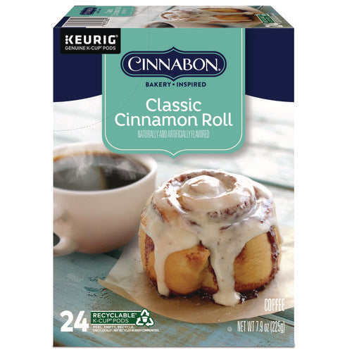 Image of Cinnabon® Cinnabon Classic Cinnamon Roll Coffee K-Cups, 24/box