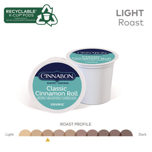 Image of Cinnabon® Cinnabon Classic Cinnamon Roll Coffee K-Cups, 24/box
