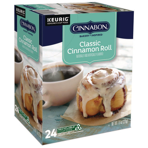 Image of Cinnabon® Cinnabon Classic Cinnamon Roll Coffee K-Cups, 24/box