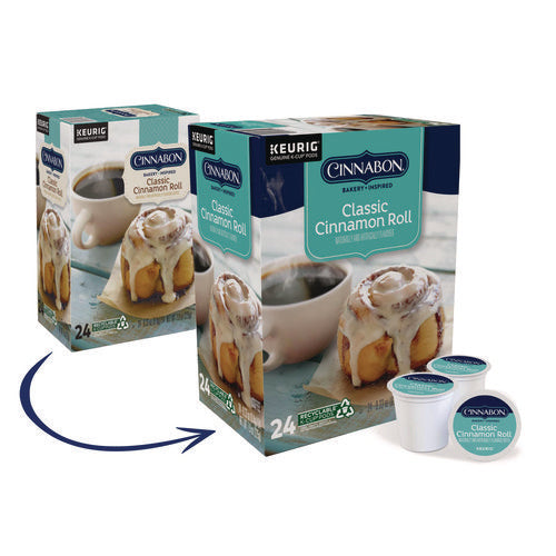 Image of Cinnabon® Cinnabon Classic Cinnamon Roll Coffee K-Cups, 24/box