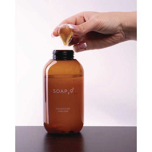 Image of SOAP2O Eco Plastic Soap Dispenser, 500 mL, Brown