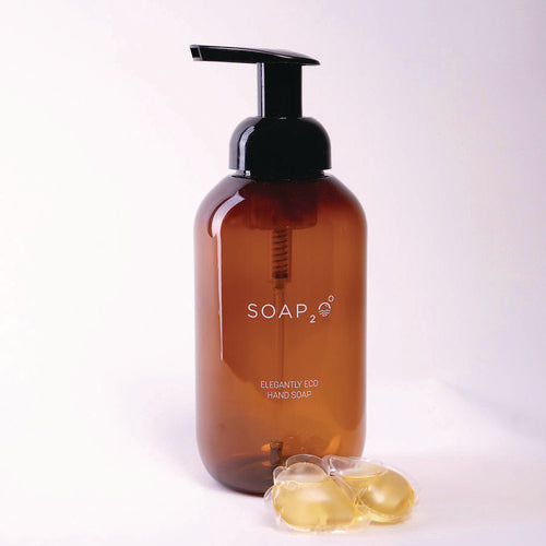 Image of SOAP2O Eco Plastic Soap Dispenser, 500 mL, Brown