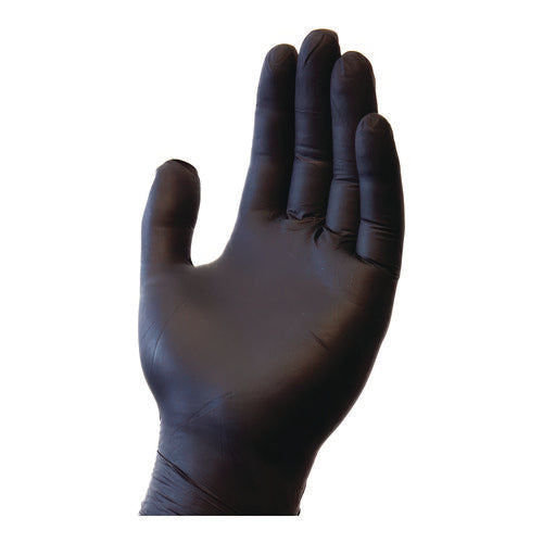 Image of Safety Zone® ProGuard Powder Free Nitrile Gloves, X-Large, Black, 100/Box