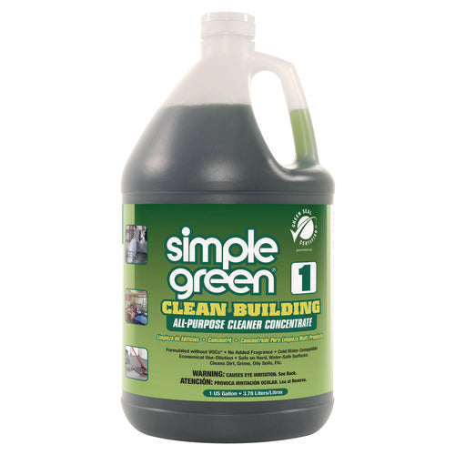 Image of Simple Green® Clean Building All-Purpose Cleaner Concentrate, Unscented, 1 gal Bottle