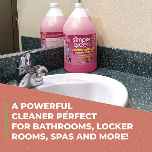 Image of Simple Green® Clean Building Bathroom Cleaner Concentrate, Unscented, 1 Gal Bottle, 2/carton