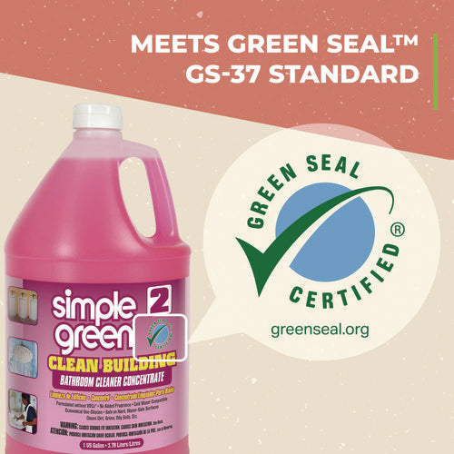 Image of Simple Green® Clean Building Bathroom Cleaner Concentrate, Unscented, 1gal Bottle