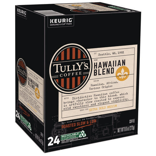 Image of Tully's Coffee® Hawaiian Blend Coffee K-Cups, 96/carton