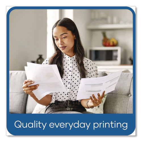 Image of Universal® Deluxe Colored Paper, 20 lb Bond Weight, 8.5 x 11, Blue, 500/Ream