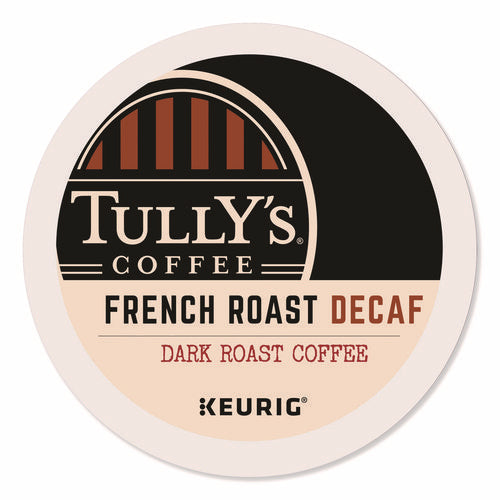 Image of Tully's Coffee® French Roast Decaf Coffee K-Cups, 96/carton