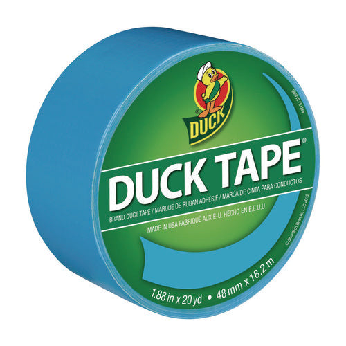 Image of Duck® Colored Duct Tape, 3" Core, 1.88" X 20 Yds, Electric Blue