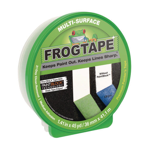 Image of Duck® FrogTape Multi-Surface Painting Tape, 1.41" x 45 yds, Green