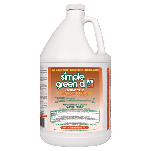 Image of Simple Green® D Pro 3 Plus Antibacterial Concentrate, Herbal, 1 Gal Bottle, 6/carton