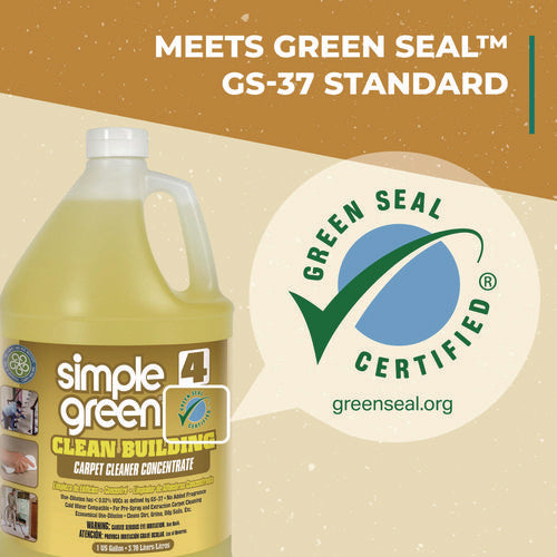 Image of Simple Green® Clean Building Carpet Cleaner Concentrate, Unscented, 1gal Bottle