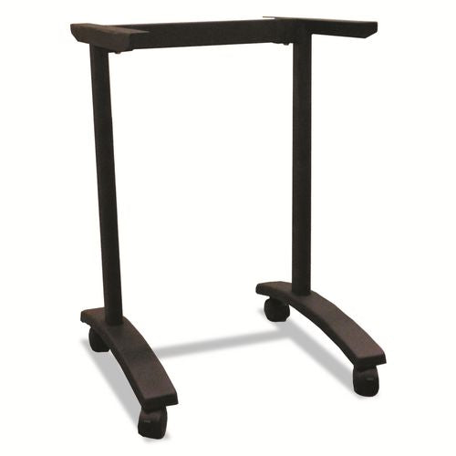 Image of Alera® Alera Valencia Series Training Table T-Leg Base, 24.5w X 19.75d X 28.5h, Black