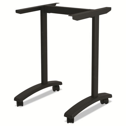 Image of Alera® Alera Valencia Series Training Table T-Leg Base, 24.5w X 19.75d X 28.5h, Black