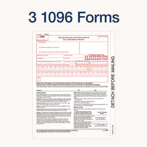 Image of Adams® 4-Part 1099-MISC Tax Form Kit with Security Envelopes and Tax Forms Helper, 2024, 8 x 5, 2 Forms/Sheet, 10 Forms Total