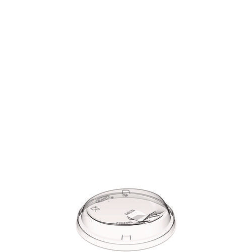 Image of Dart® Prima Strawless Plastic Lids, Fits 12 oz to 26 oz Cold Cups, Clear, 100/Sleeve, 10 Sleeves/Carton