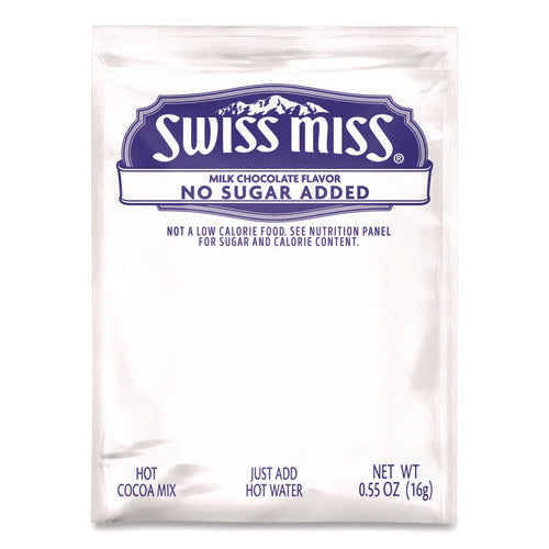 Image of Swiss Miss® Hot Cocoa Mix, No Sugar Added, 24 Packets/box