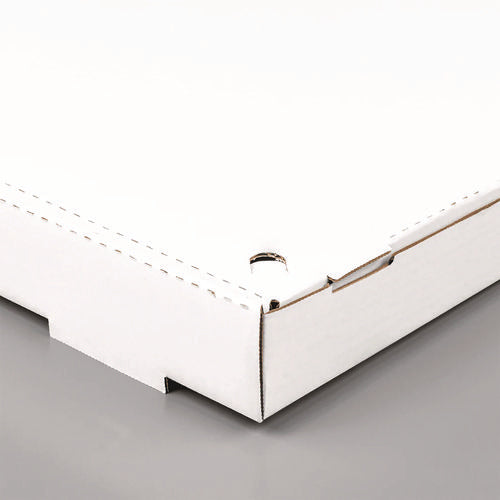 Image of Karat® Corrugated Paper Boxes, 12 x 12 x 1.97, White/Brown, 50/Carton