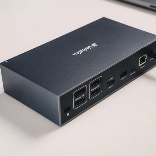 Image of Verbatim® USB-C Pro Docking Station 17-in-1, Audio/DisplayPort/HDMI/Micro SD/RJ45/SD/USB-A/USB-C, Gray