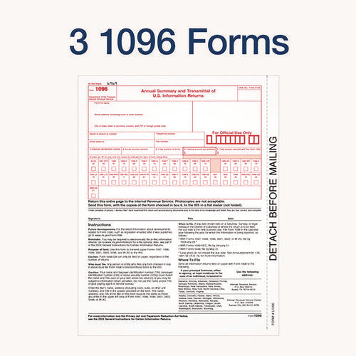 Image of Adams® 4-Part 1099-DIV Tax Forms with Tax Forms Helper, Fiscal Year: 2024, 4-Part Carbonless, 8 x 5.5, 2 Forms/Sheet, 24 Forms Total