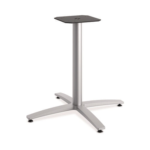 Image of HON® Between Seated-Height X-Base for 42" Table Tops, 32.68w x 29.57h, Silver