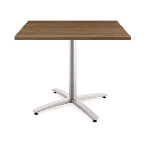 Image of HON® Between Seated-Height X-Base for 42" Table Tops, 32.68w x 29.57h, Silver