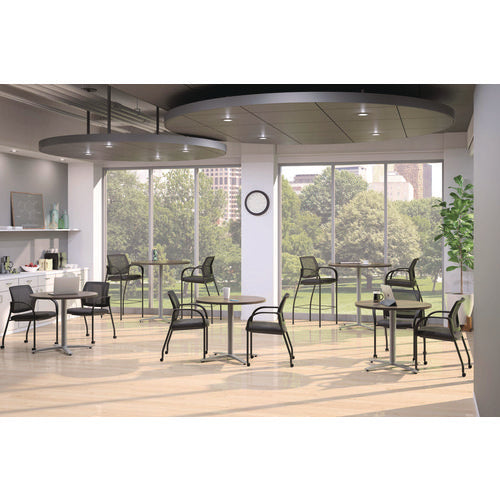 Image of HON® Between Seated-Height X-Base for 42" Table Tops, 32.68w x 29.57h, Silver