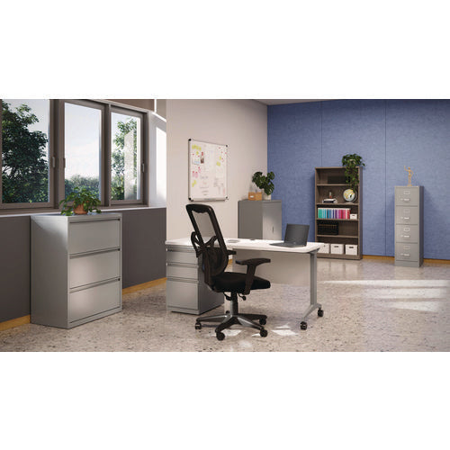 Image of Alera® Alera Valencia Series Bookcase, Five-Shelf, 31.75w x 14d x 64.75h, Gray