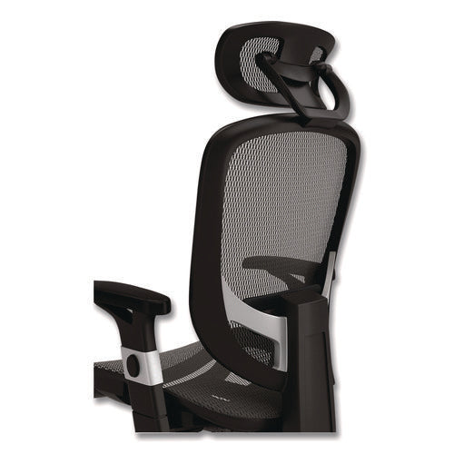 Image of Alera® Alera Minerva Ergonomic Mesh Swivel Task Chair, Supports Up to 275lb, 17.24 to 20.98 Seat Height, Gray Seat/Back, Silver Base