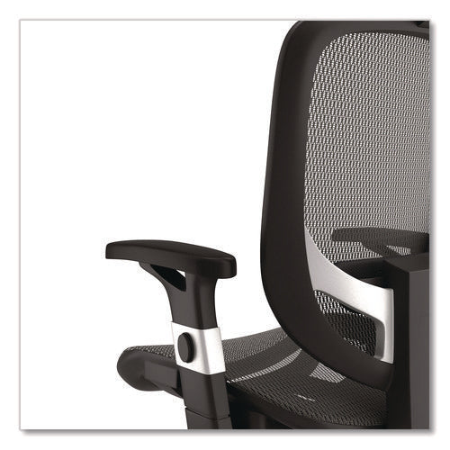 Image of Alera® Alera Minerva Ergonomic Mesh Swivel Task Chair, Supports Up to 275lb, 17.24 to 20.98 Seat Height, Gray Seat/Back, Silver Base