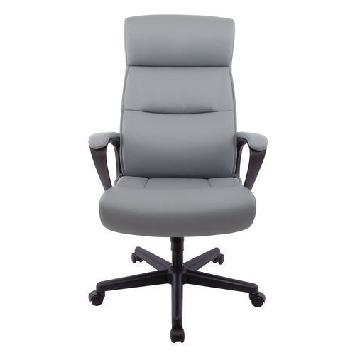 Image of Alera® Alera Oxnam Series High-Back Task Chair, Supports Up to 275 lb, 17.56 to 21.38 Seat Height, Gray Seat, Gray Back, Black Base