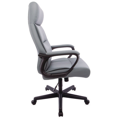 Image of Alera® Alera Oxnam Series High-Back Task Chair, Supports Up to 275 lb, 17.56 to 21.38 Seat Height, Gray Seat, Gray Back, Black Base
