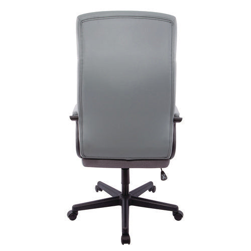 Image of Alera® Alera Oxnam Series High-Back Task Chair, Supports Up to 275 lb, 17.56 to 21.38 Seat Height, Gray Seat, Gray Back, Black Base