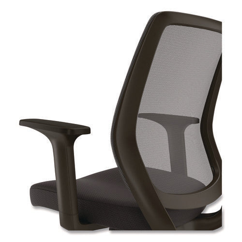 Image of Alera® Alera Wessex Ergonomic Fabric Mesh Swivel Task Chair, Supports Up to 275lbs, 17.09 to 20.83 Seat Height, Black Seat/Back/Base