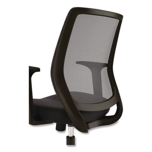 Image of Alera® Alera Wessex Ergonomic Fabric Mesh Swivel Task Chair, Supports Up to 275lbs, 17.09 to 20.83 Seat Height, Black Seat/Back/Base