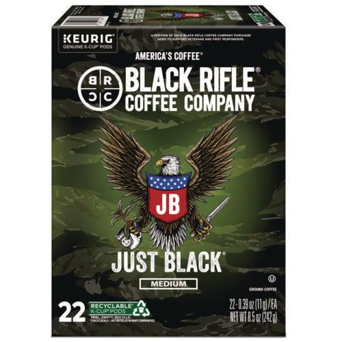 Image of Black Rifle® Coffee Company Just Black Coffee K-Cups, 22/Box