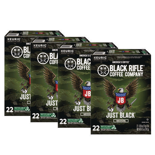 Image of Black Rifle® Coffee Company Just Black Coffee K-Cups, 88/Carton