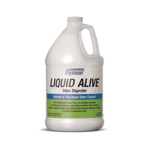 Image of Dymon® Liquid Alive Odor Digester, 1 Gal Bottle, 4/carton