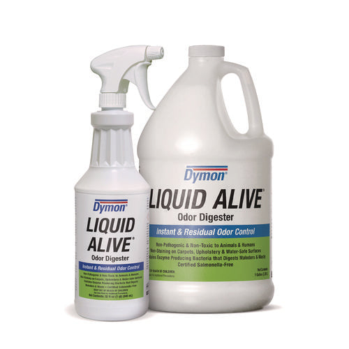 Image of Dymon® Liquid Alive Odor Digester, 1 Gal Bottle, 4/carton