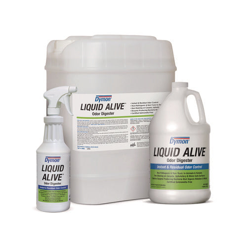 Image of Dymon® Liquid Alive Odor Digester, 1 Gal Bottle, 4/carton
