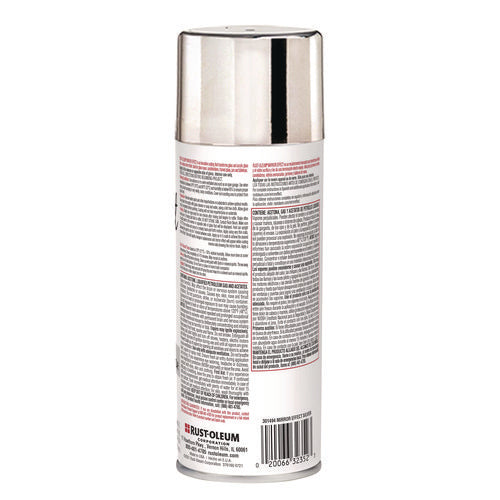 Image of Rust-Oleum® Specialty Mirror Effect Spray Paint, High Gloss Mirror, 6 oz Aerosol Can, 6/Carton