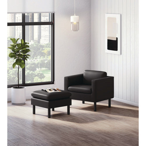 Image of HON® Parkwyn Series Ottoman, 23" x 23" x 17.5", Black
