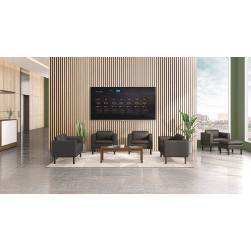 Image of HON® Parkwyn Series Ottoman, 23" x 23" x 17.5", Black