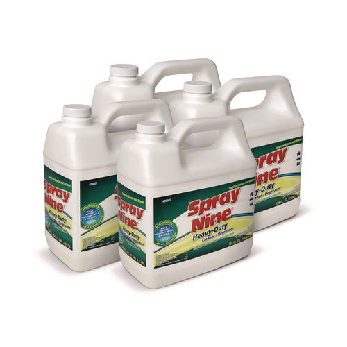 Image of Spray Nine® Heavy Duty Cleaner/degreaser/disinfectant, Citrus Scent, 1 Gal Bottle, 4/carton