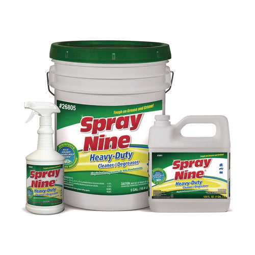 Image of Spray Nine® Heavy Duty Cleaner/degreaser/disinfectant, Citrus Scent, 1 Gal Bottle, 4/carton