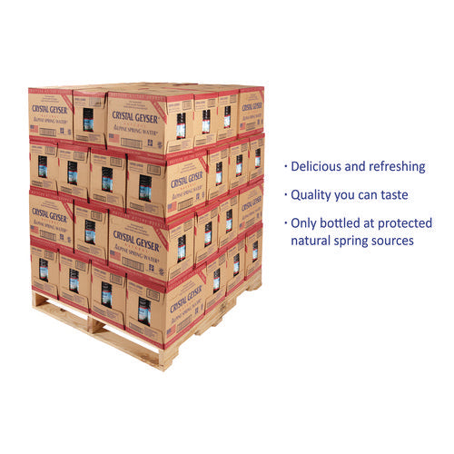 Image of Crystal Geyser® Alpine Spring Water, 1 Gal Bottle, 6/Carton, 48 Cartons/Pallet