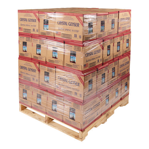 Image of Crystal Geyser® Alpine Spring Water, 1 Gal Bottle, 6/Carton, 48 Cartons/Pallet