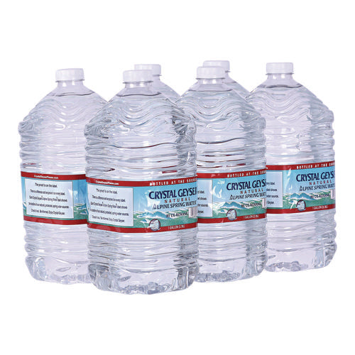 Image of Crystal Geyser® Alpine Spring Water, 1 Gal Bottle, 6/Carton, 48 Cartons/Pallet