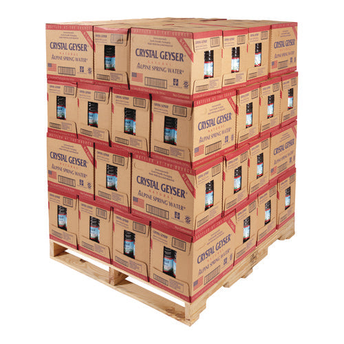 Image of Crystal Geyser® Alpine Spring Water, 1 Gal Bottle, 6/Carton, 48 Cartons/Pallet